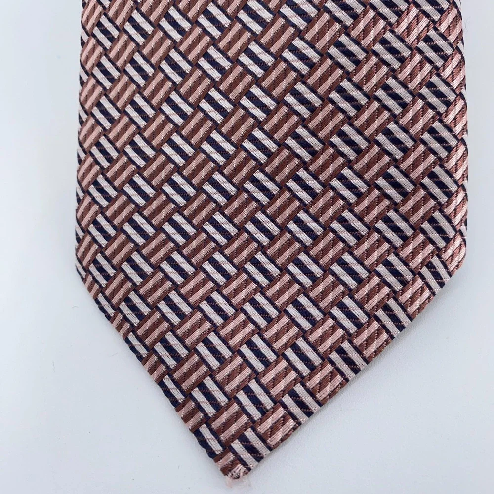 Eton Tie Mens‎ One Size Colorful Patterned Silk Classic Necktie Italy Made NWT